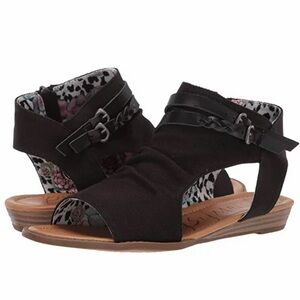 Blowfish Black Strappy Sandals